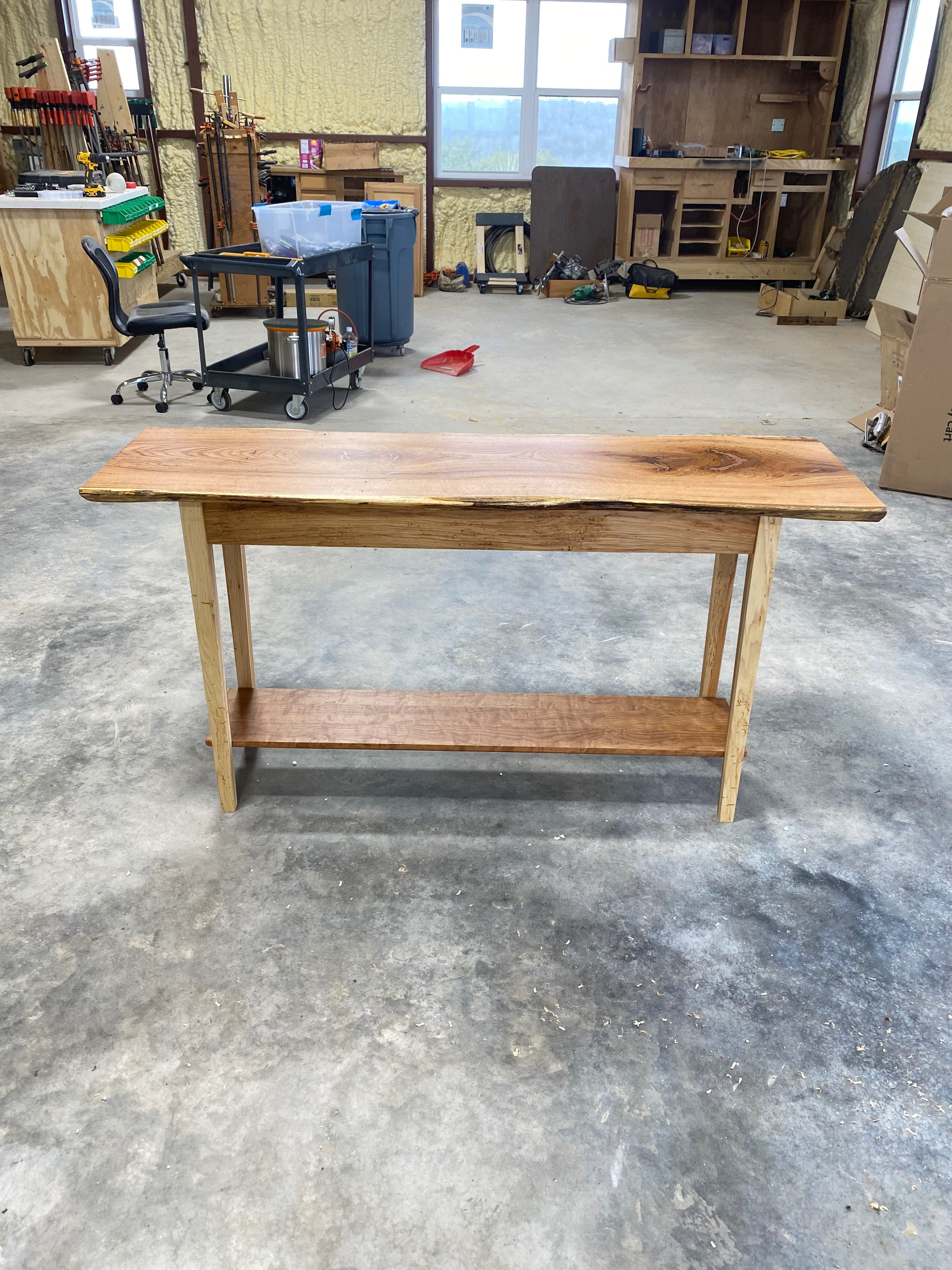 Cherry Live-Edge Console