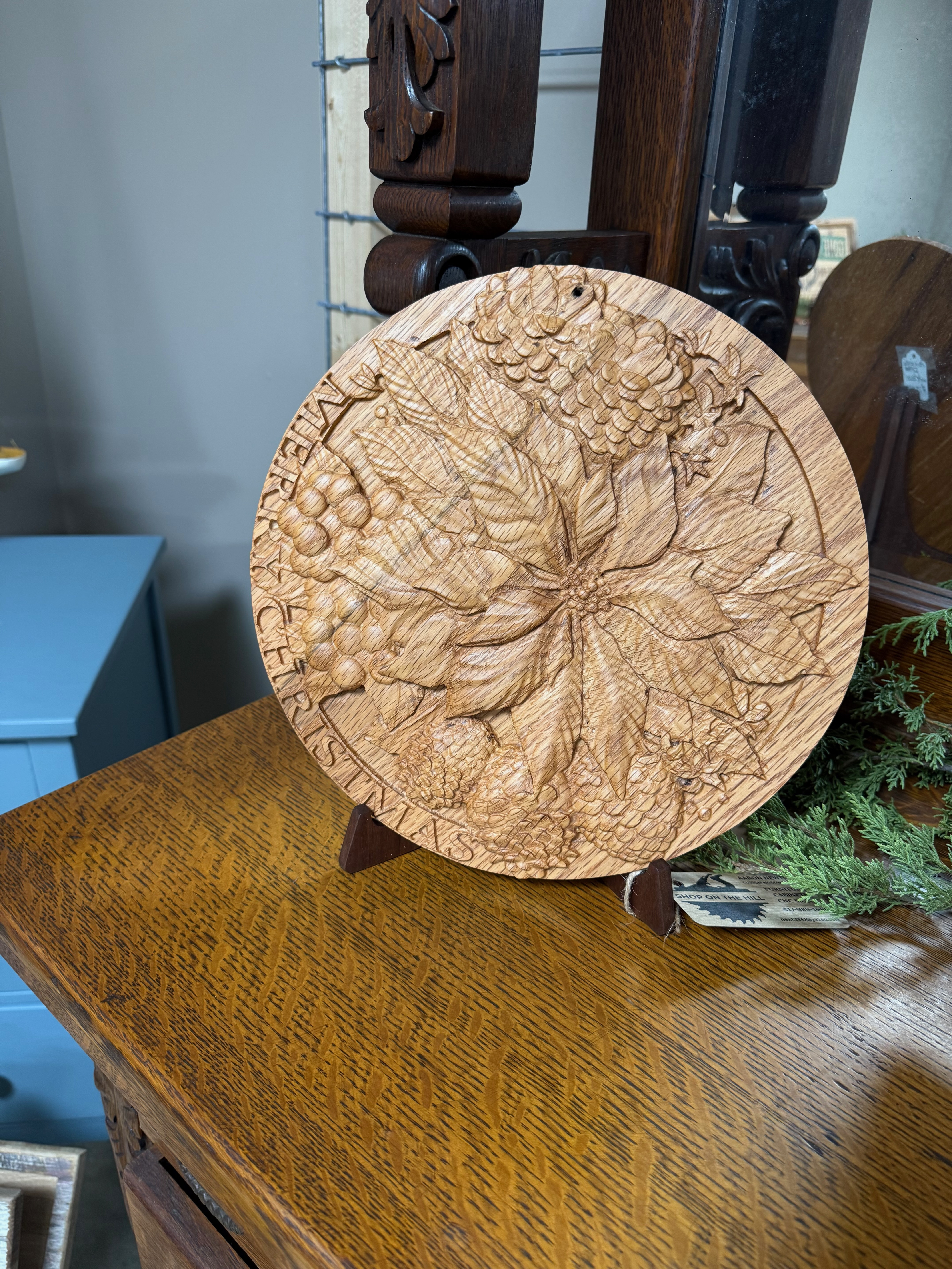 Christmas Wreath Plaque
