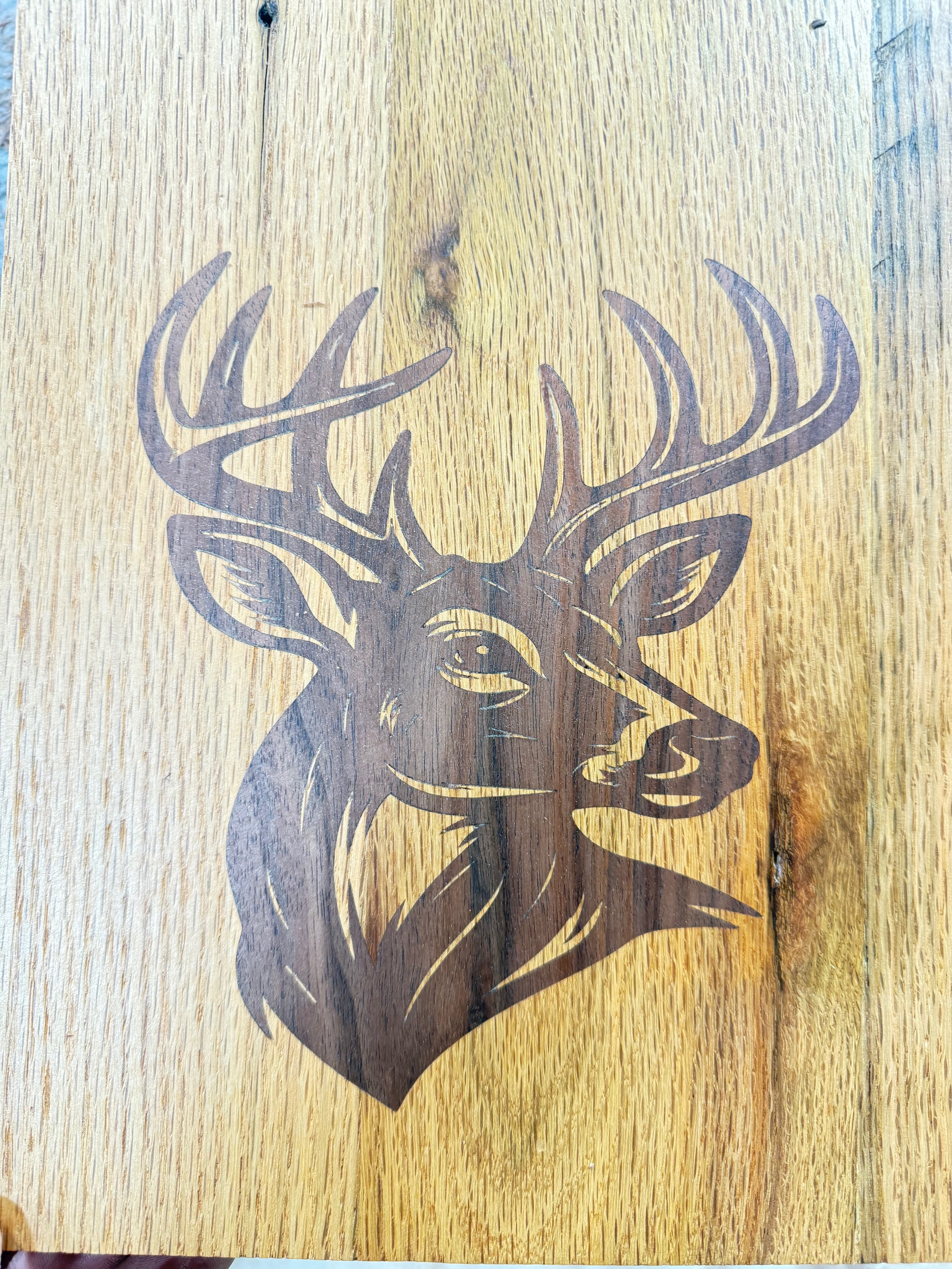 Buck Inlay in White Oak