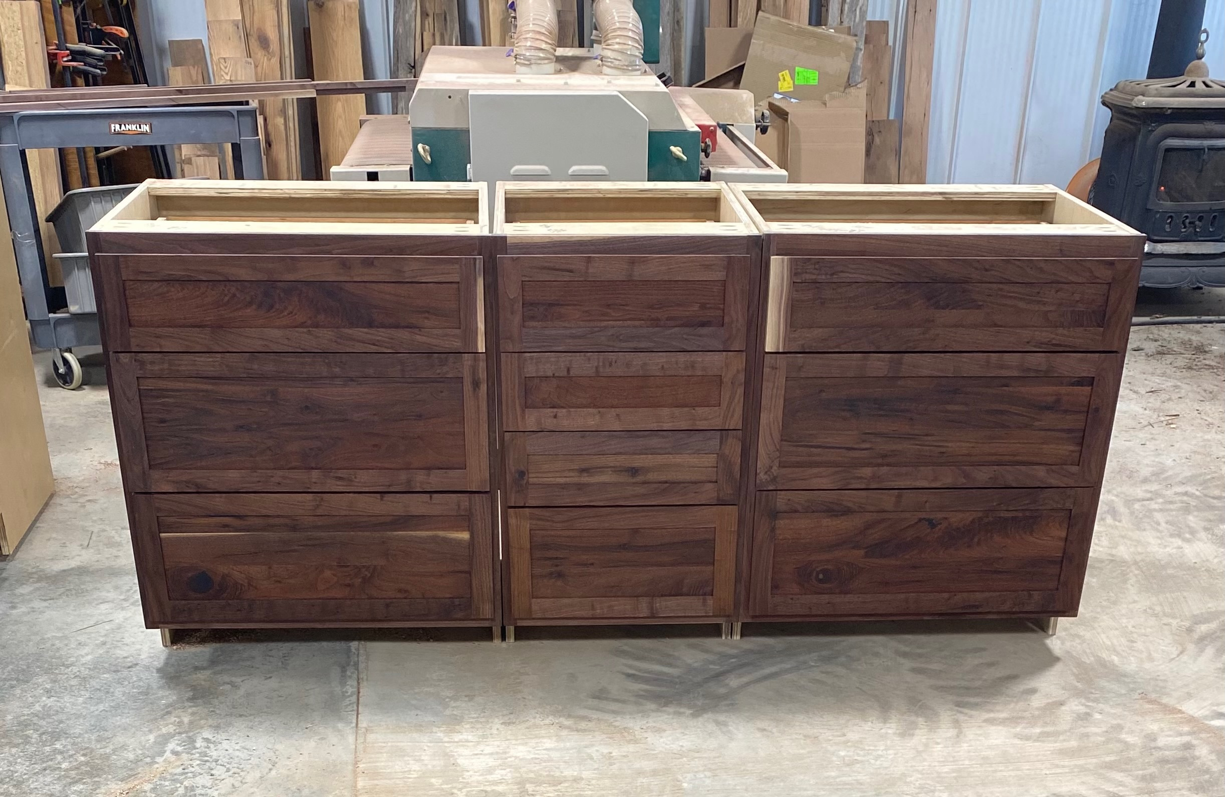 Walnut Drawer Banks