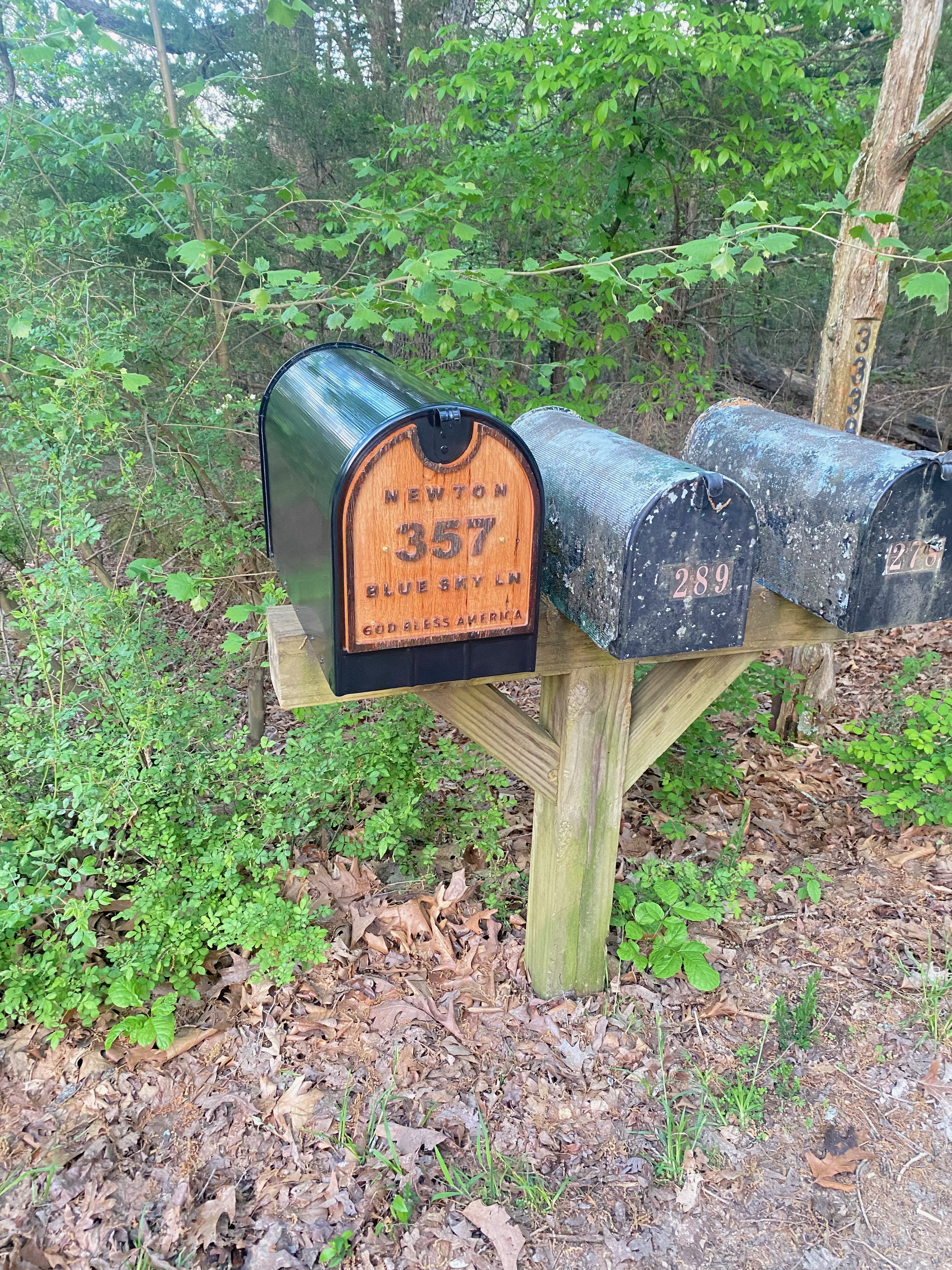 Cedar Mailbox Cover
